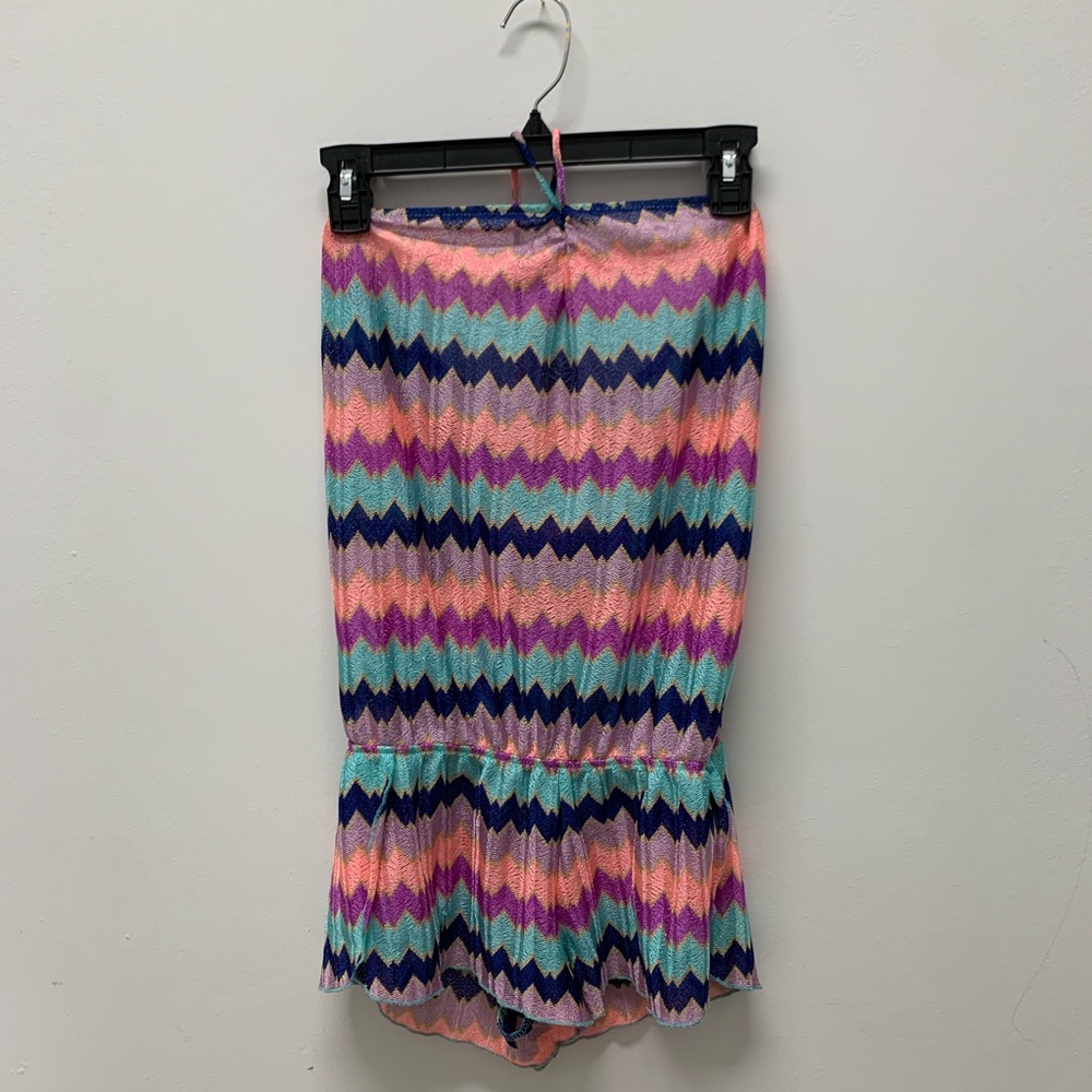 ZIG ZAG COLORFUL ROMPER / BEACH COVERUP - Picture 3 of 4